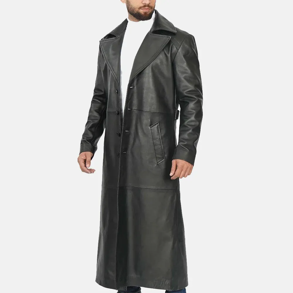 Rancher's Long Leather Duster Men