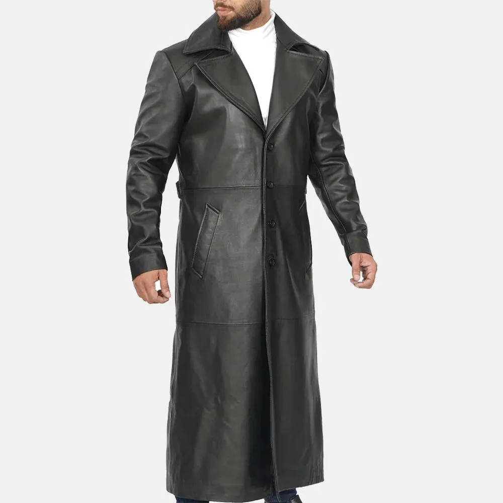 Rancher's Long Leather Duster Men