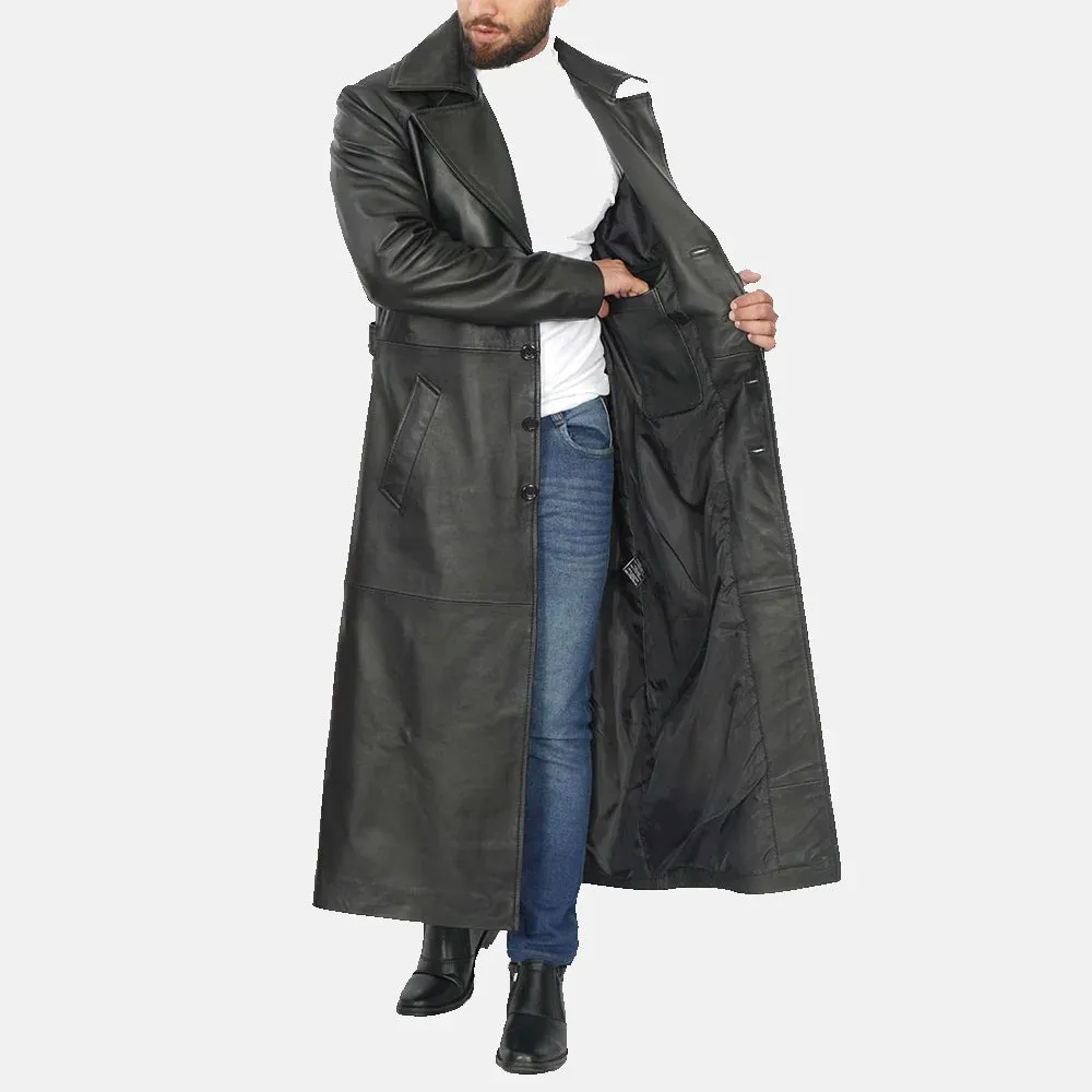 Rancher's Long Leather Duster Men