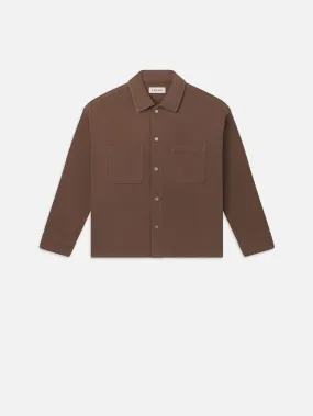 Relaxed Double Pocket Shirt -- Taupe