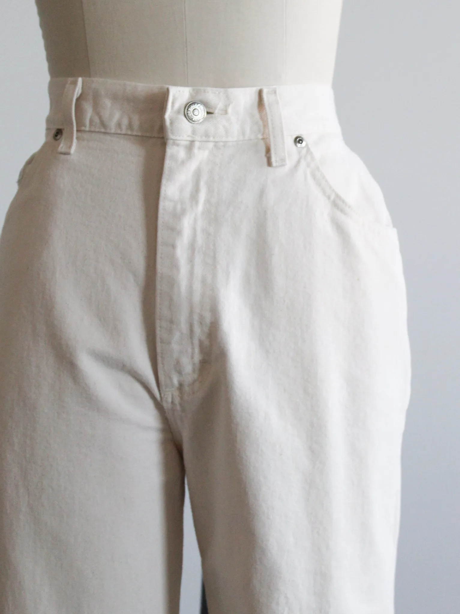 relaxed parchment jeans