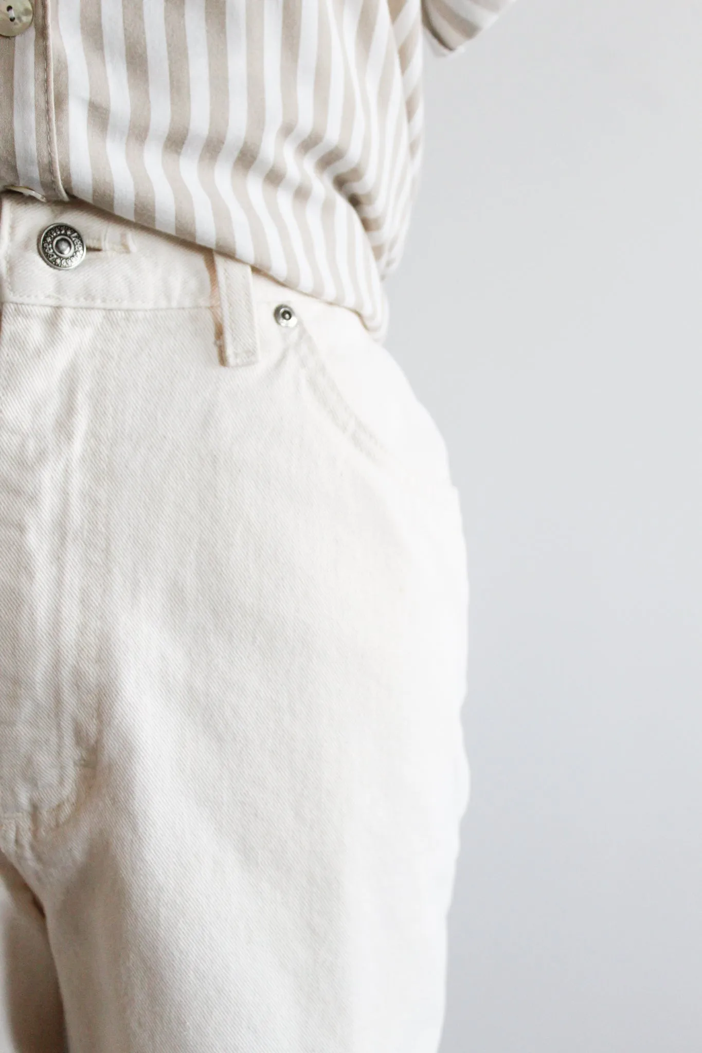 relaxed parchment jeans