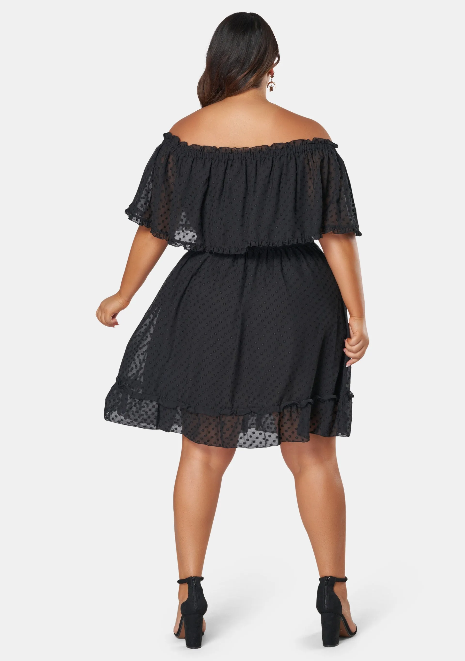 Sensual Off Shoulder Midi Dress