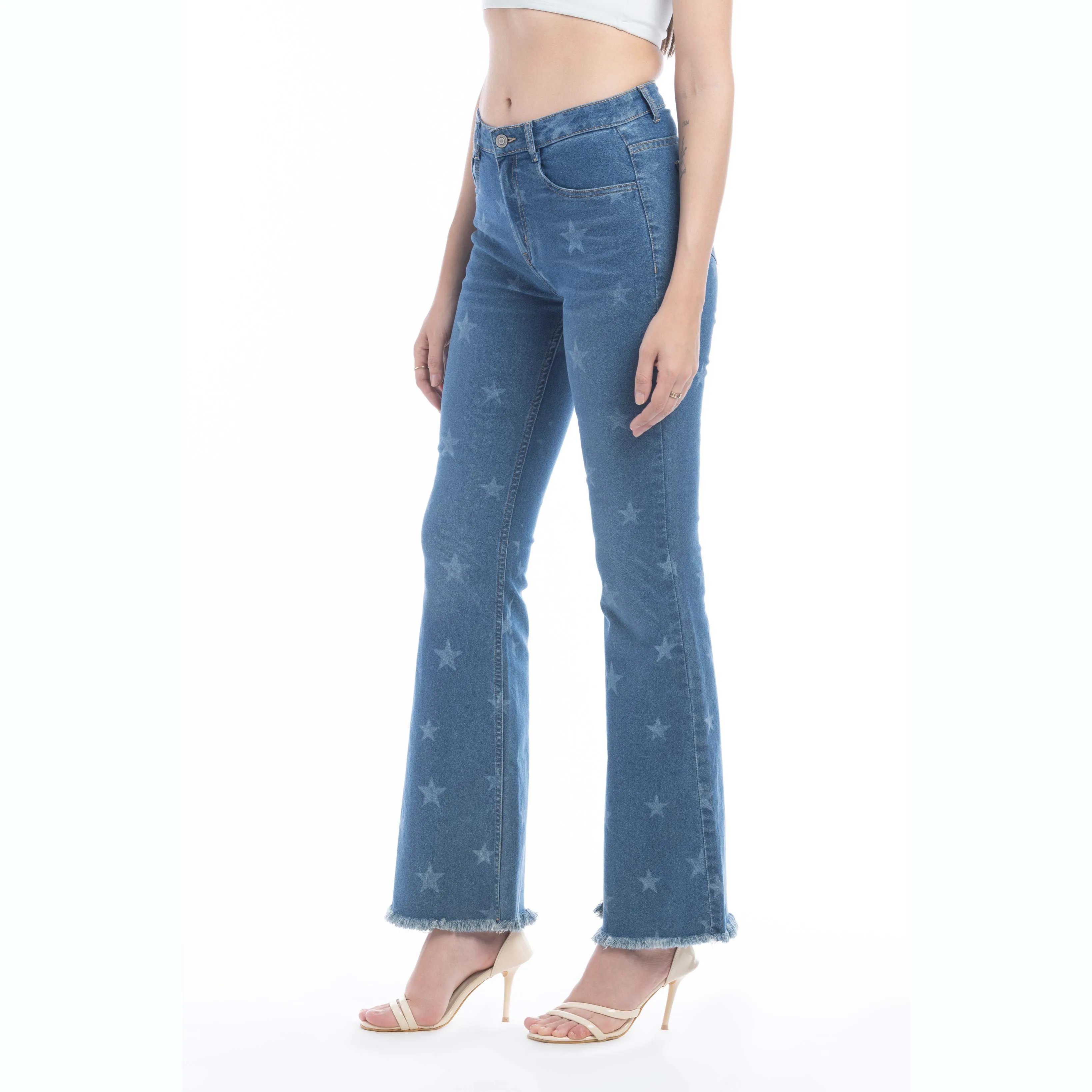 Shiloh Stars Flared Leg Jeans