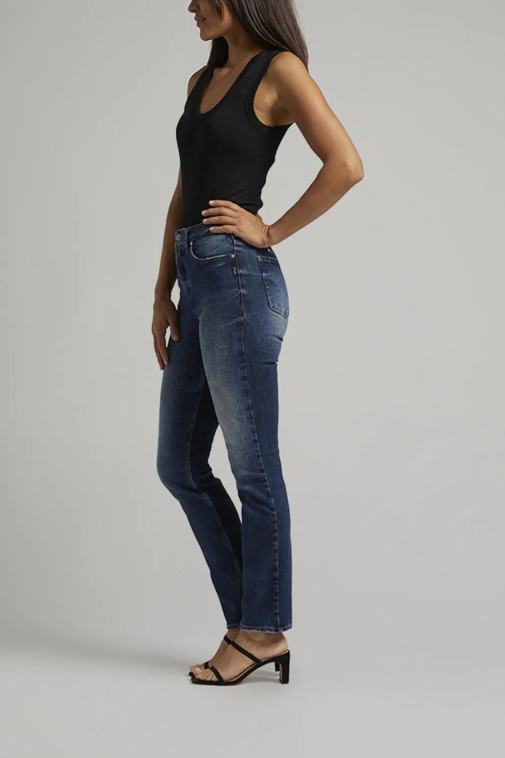 Silver Jeans Co. Infinite Fit High Rise Straight Leg Jean