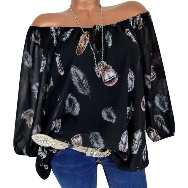 Summer Half Sleeve V-Neck Women Blouse