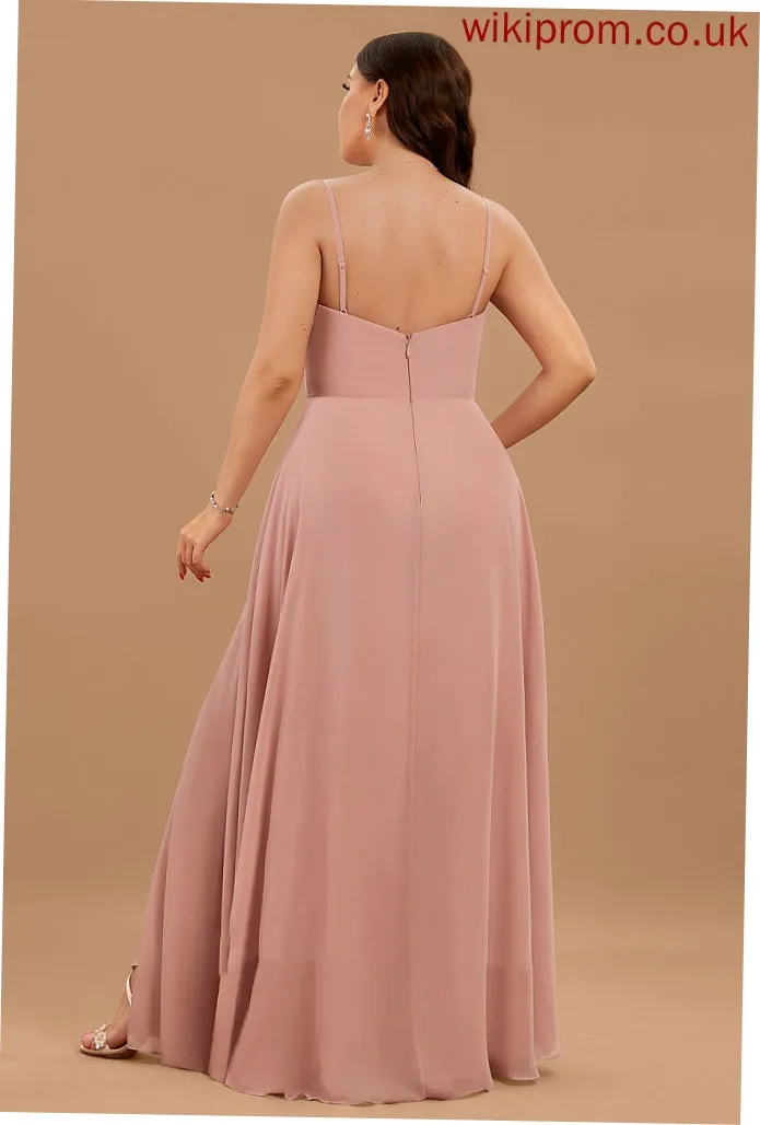 V-Neck Chiffon A-line Formal Dresses Monica Dresses