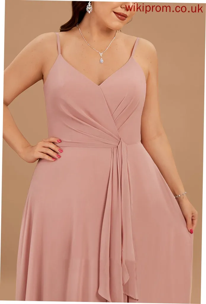 V-Neck Chiffon A-line Formal Dresses Monica Dresses