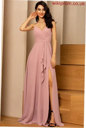 V-Neck Chiffon A-line Formal Dresses Monica Dresses