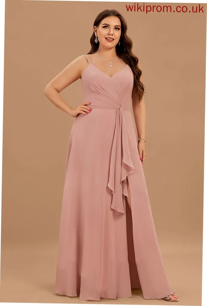 V-Neck Chiffon A-line Formal Dresses Monica Dresses