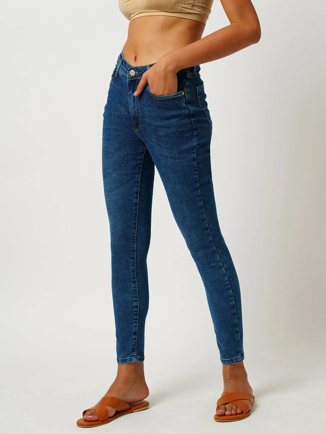 Women High-Rise Skinny Fit Jeans