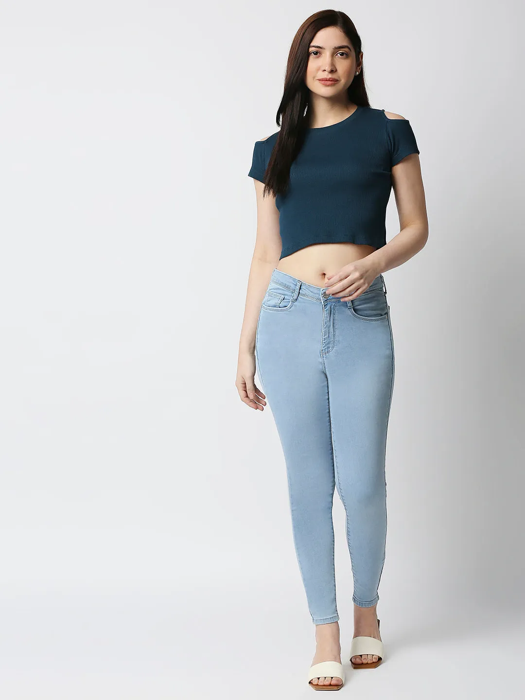 Women High-Rise Skinny Fit Jeans