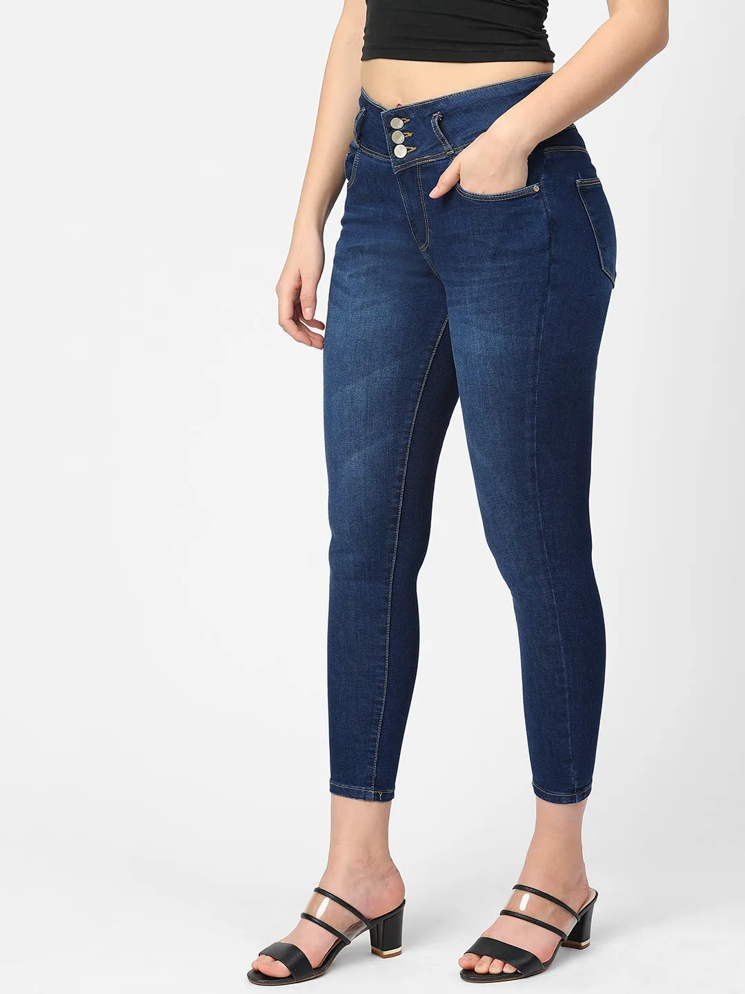 Women High-Rise Skinny Fit Jeans