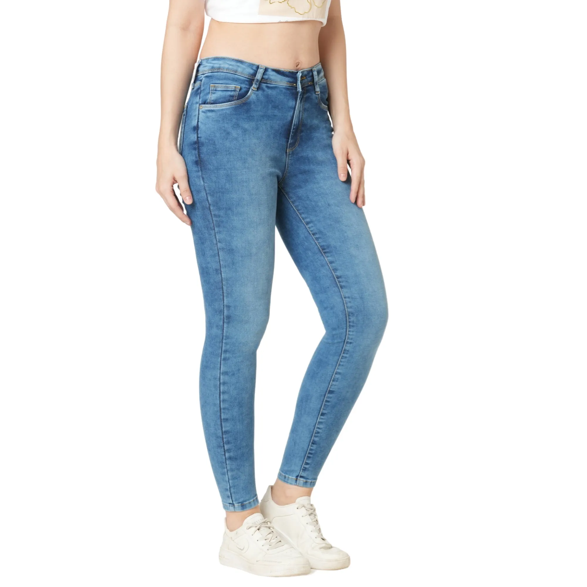 Women High-Rise Skinny Fit Jeans